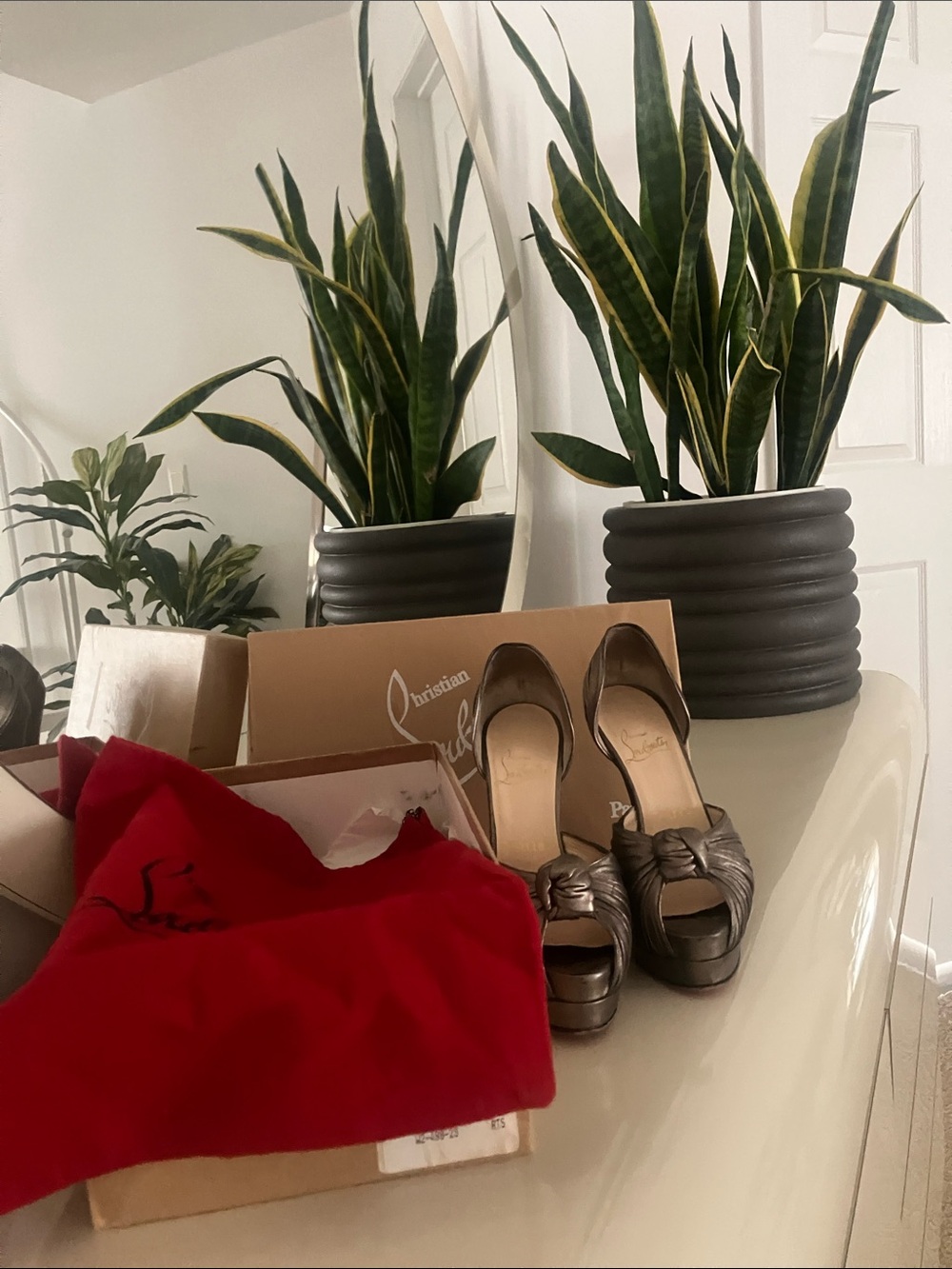 Christian Louboutin Alto Nado Napa Pewter Dorsey pump